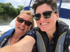 I was so happy to have my Shannon on the boat - she’s way better at locking than I am!